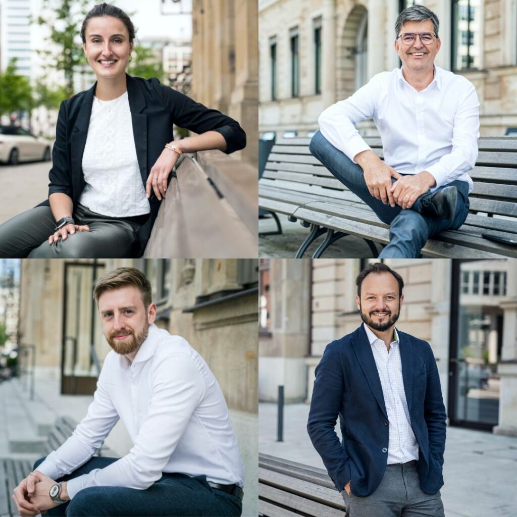 Das #akfüreinebessereWelt Team: Anika Albrecht, Andreas Kitta, Lennart Burger & Tim Witthaus